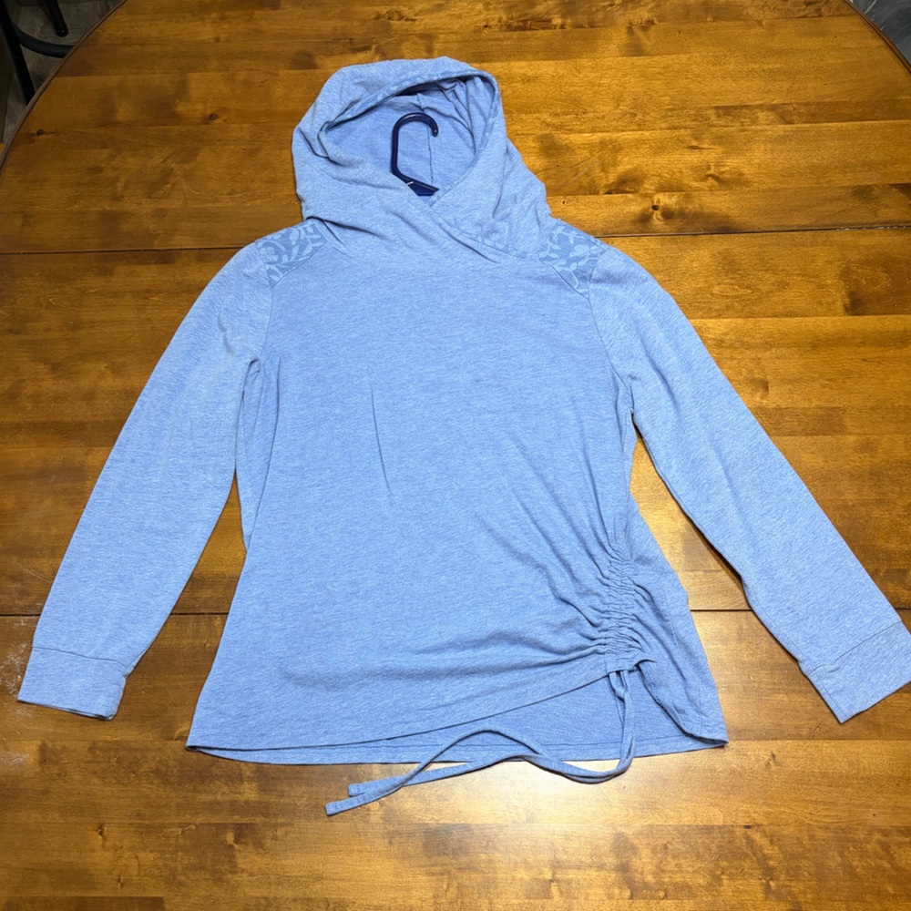 St. John's Bay Light Blue Women's Cowl Neck Sweater